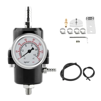 0-140 PSI Universal Car Fuel Pressure Regulator with Gauge Adjustable Oil Pressure Regulator
0-140 PSI Universal Car Fuel Pressure Regulator with Gauge Adjustable Oil Pressure Regulator