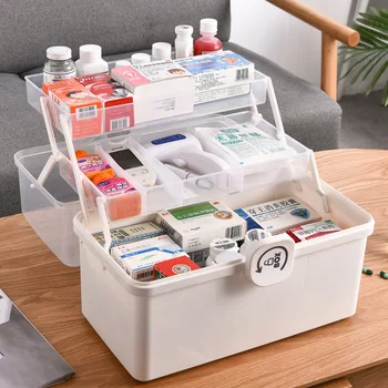 Medicine Cabinet Household Three Layer Large Capacity Portable Medical Care Emergency Standing Drug Buster Kit Family Pack Medic
Medicine Cabinet Household Three Layer Large Capacity Portable Medical Care Emergency Standing Drug Buster Kit Family Pack Medic