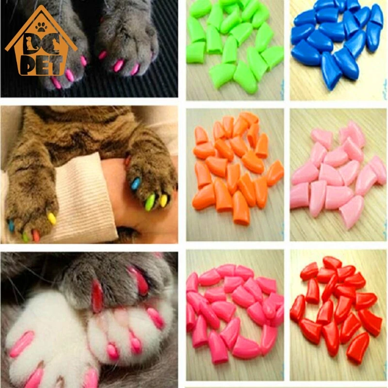 20Pcs Colorful Cat Nail Caps Soft Pet Dog Cats Kitten Paw Claws Control Nail Caps Cover Size XS S M L XL XXL With Adhesive Glue
20Pcs Colorful Cat Nail Caps Soft Pet Dog Cats Kitten Paw Claws Control Nail Caps Cover Size XS S M L XL XXL With Adhesive Glue