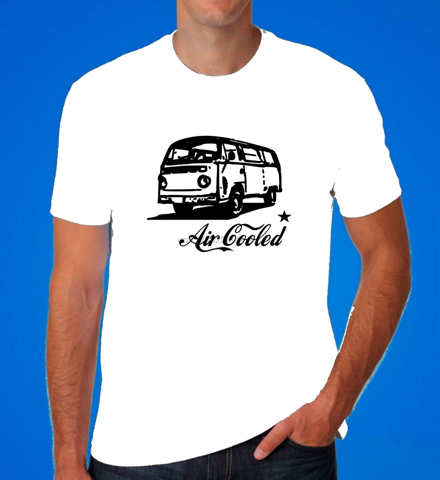 

Men High Quality Tees Germany Car Campers Van T Shirt Combi Bus Surfer Dub Aircooled T2 Bay Retro Cool O-Neck Teenage T-Shirt