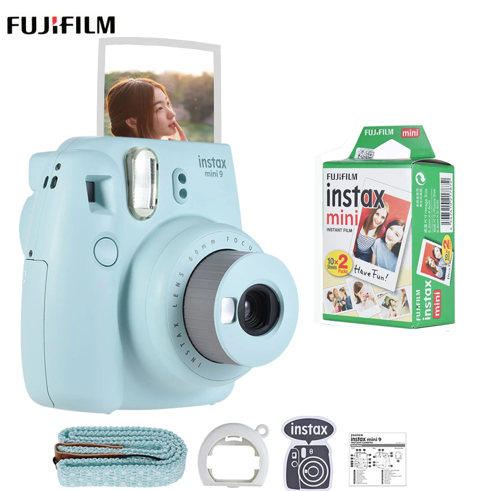 Fujifilm Instax Mini 9 Instant Camera Film Cam with Selfie Mirror + 20 or 50 Sheets White Film Photo Paper
Fujifilm Instax Mini 9 Instant Camera Film Cam with Selfie Mirror + 20 or 50 Sheets White Film Photo Paper