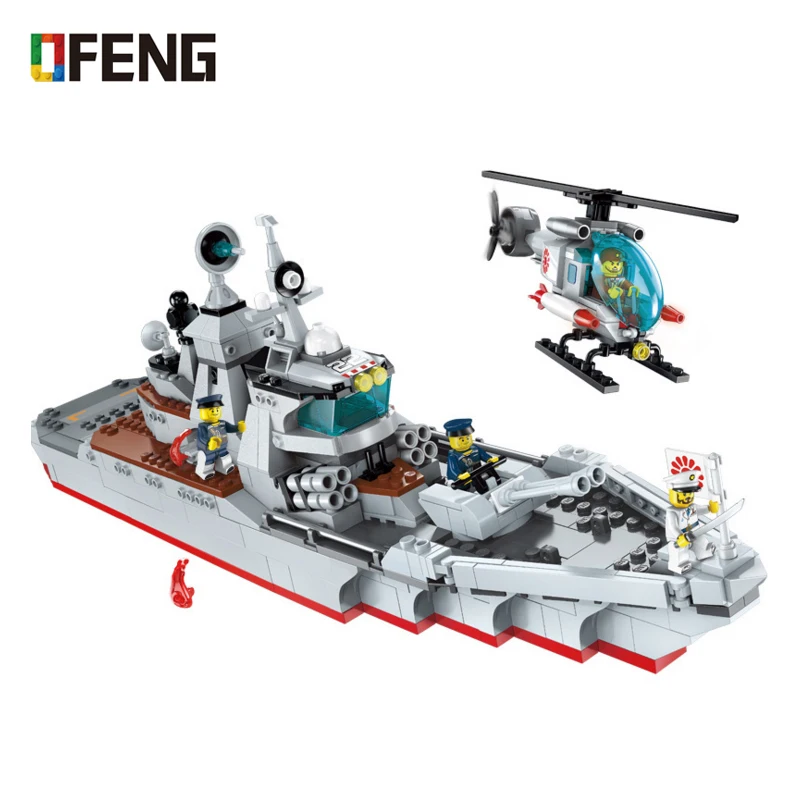 Enlighten Helicopter Building Blocks Sets Military Battle Sea Force Destroyer Attack Boat Army Soldiers Toys Christmas Gifts
Enlighten Helicopter Building Blocks Sets Military Battle Sea Force Destroyer Attack Boat Army Soldiers Toys Christmas Gifts