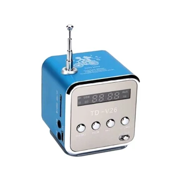 Portable TD-V26 Digital FM Radio Speaker with LCD Stereo Loudspeaker Support Mini TF Card
Portable TD-V26 Digital FM Radio Speaker with LCD Stereo Loudspeaker Support Mini TF Card