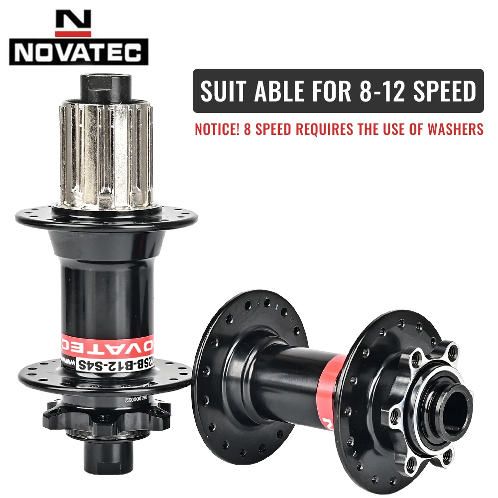 Novatec Bicycle Hub D442 D041 front rear wheel hub 2/4 bearing For 8/9/10/11/12 speed mountain bike hub 32H BOOST THRU 15/12MM Novatec Bicycle Hub D442 D041 front rear wheel hub 2/4 bearing For 8/9/10/11/12 speed mountain bike hub 32H BOOST THRU 15/12MM