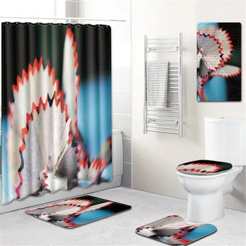 Bathroom Mat Thick Waterproof Shower Curtain Non-Slip PVC Mat Bath Mat Bathroom Door Absorbent Carpet Five-Piece Set
Bathroom Mat Thick Waterproof Shower Curtain Non-Slip PVC Mat Bath Mat Bathroom Door Absorbent Carpet Five-Piece Set