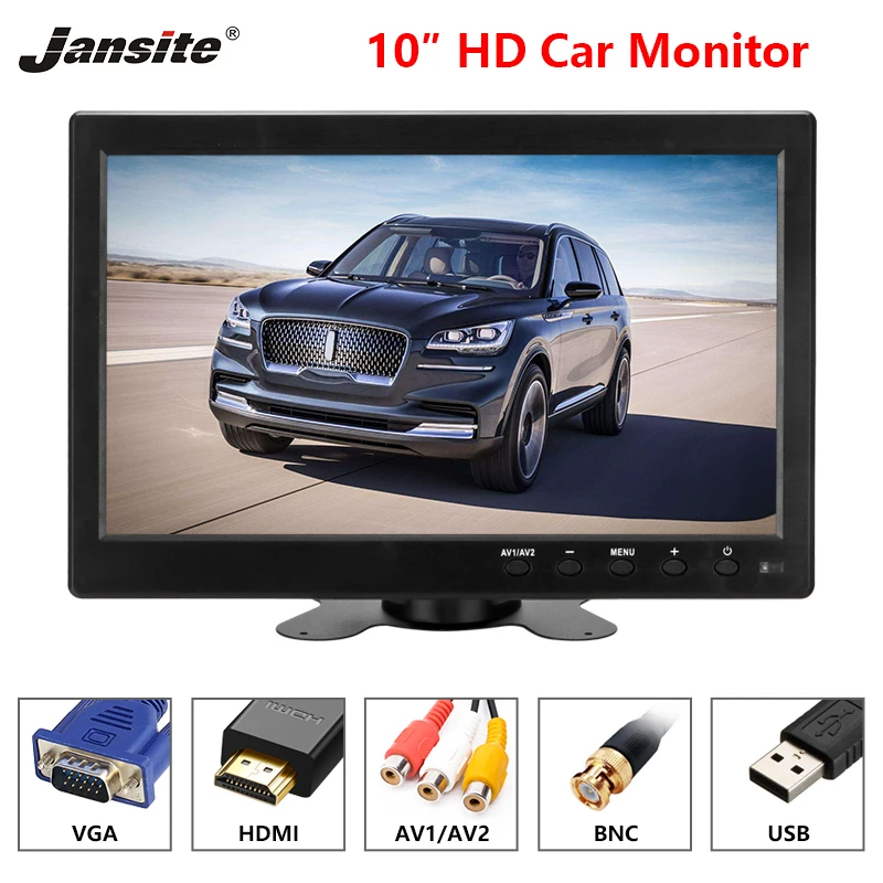 Jansite 10 inch Car Monitor IPS Display Cameras Reverse Image Flip 2 Channel Input PAL/NTSC Security Monitor Paking System
Jansite 10 inch Car Monitor IPS Display Cameras Reverse Image Flip 2 Channel Input PAL/NTSC Security Monitor Paking System