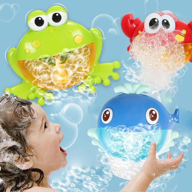 Bath Toys Frogs Swimming Water For Children Baby Crab Whale Bubble Maker Blower Automatic With Kids Music Wash
Bath Toys Frogs Swimming Water For Children Baby Crab Whale Bubble Maker Blower Automatic With Kids Music Wash