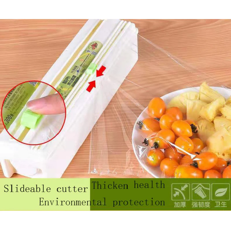 Plastic Cling Film Wrap Dispenser Cutter Kitchen Food Wrap Cutter Preservative Film Cutter Storage Holder Kitchen Accessories
Plastic Cling Film Wrap Dispenser Cutter Kitchen Food Wrap Cutter Preservative Film Cutter Storage Holder Kitchen Accessories