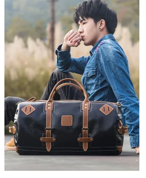 2020 New PU Men's Large-capacity Travel Bag Retro Wild Luggage Bag Fashion Portable Diagonal Bag Solid Color Men's Leather Bag
2020 New PU Men's Large-capacity Travel Bag Retro Wild Luggage Bag Fashion Portable Diagonal Bag Solid Color Men's Leather Bag