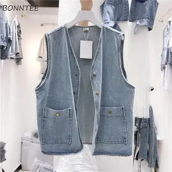 Vests Women Basic New Chic Retro Solid Single Breasted Design Pocket Womens Clothing All-match Harajuku Popular Teens Streetwear
Vests Women Basic New Chic Retro Solid Single Breasted Design Pocket Womens Clothing All-match Harajuku Popular Teens Streetwear