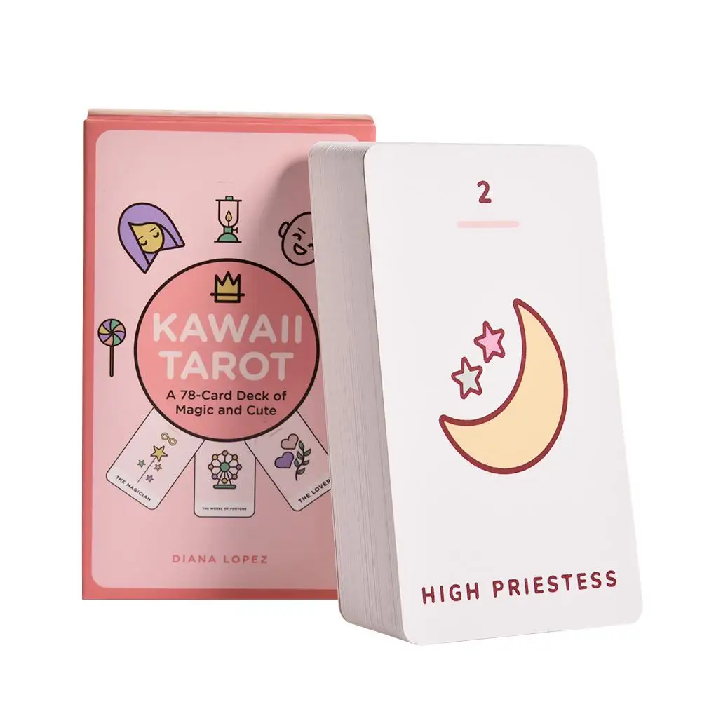 78 Kawaii Tarot Board Game Cards English Version Deck Tarot Table Game Playing Card Board Games For Family Adults Kids
78 Kawaii Tarot Board Game Cards English Version Deck Tarot Table Game Playing Card Board Games For Family Adults Kids