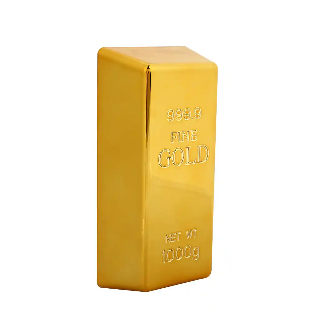 goldbrick,acquired paperweigh simulation toy shop bullion door stop gold brick