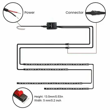 4pcs/set RGB LED Strip Under Car Auto Tube Underglow System Neon Light Kit DC12V
4pcs/set RGB LED Strip Under Car Auto Tube Underglow System Neon Light Kit DC12V