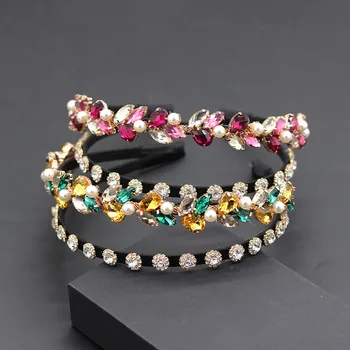 Ladies Fashionable Hair Band New Baroque fashion temperament rhinestone double-layer wild headband street shooting hair 684
Ladies Fashionable Hair Band New Baroque fashion temperament rhinestone double-layer wild headband street shooting hair 684