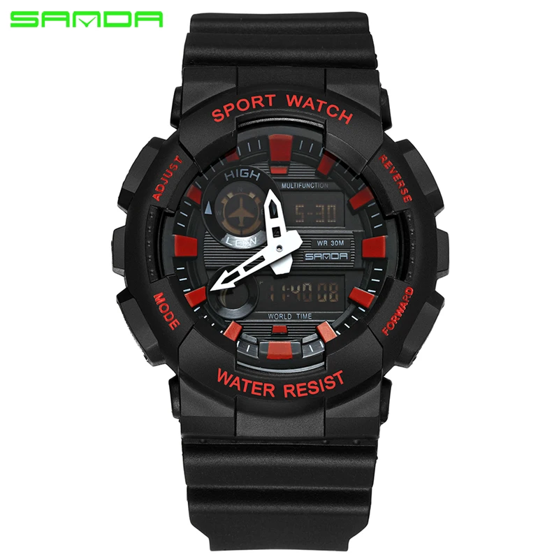 SANDA Military Digital Watch Simple Fashion Sport Wrist Watch 30M Waterproof Alarm LED Display Men Watch Male Clock Relogio
SANDA Military Digital Watch Simple Fashion Sport Wrist Watch 30M Waterproof Alarm LED Display Men Watch Male Clock Relogio