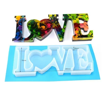 LOVE Letter Resin Casting Mold Silicone Cake Jewelry Making Epoxy Mould Craft DIY Party Decorating Baking Valentine's Day Decor
LOVE Letter Resin Casting Mold Silicone Cake Jewelry Making Epoxy Mould Craft DIY Party Decorating Baking Valentine's Day Decor