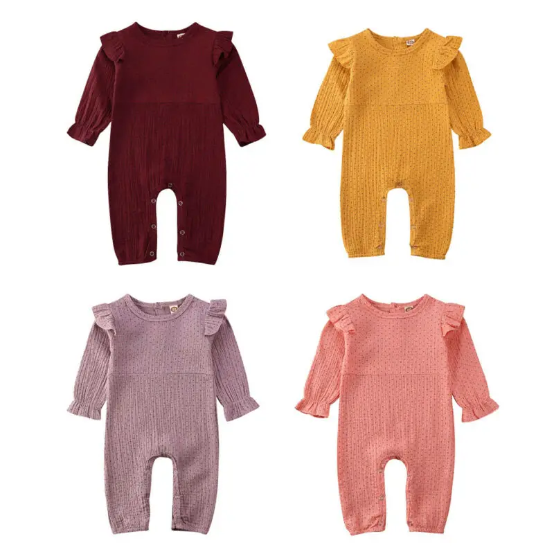 Ruffle Dot Cotton Linen Romper Infant Baby Girls Long Sleeve O Neck Covered Button Outfits Autumn Casual One Piece Clothes 0-24M
Ruffle Dot Cotton Linen Romper Infant Baby Girls Long Sleeve O Neck Covered Button Outfits Autumn Casual One Piece Clothes 0-24M