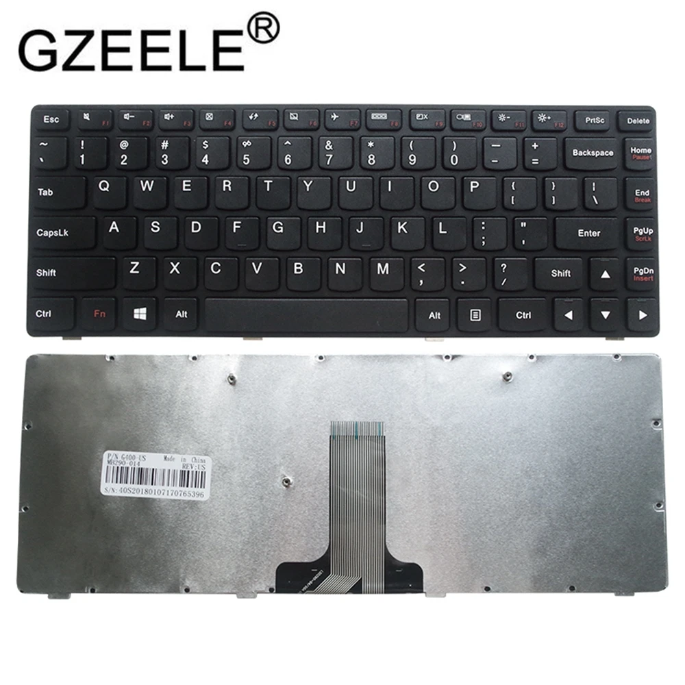 Аксессуары для ноутбуков GZEELE черная клавиатура ноутбука Lenovo G400 G490 G410 G490AT G410AM G410AT