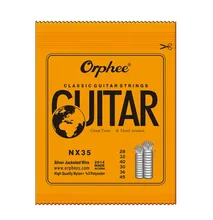 3Sets Orphee NX35 Classical Guitar Strings Nylon String 28-45 Gauge Hard Tension 6 String E-1st B-2nd G-3rd D-4th A-5th E-6th
3Sets Orphee NX35 Classical Guitar Strings Nylon String 28-45 Gauge Hard Tension 6 String E-1st B-2nd G-3rd D-4th A-5th E-6th