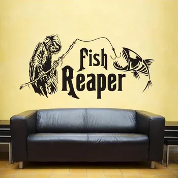 Fishing Sticker Skull Reaper Decal Bucket Tackle Shop Fishhook Sticker Fish Tank Boat Box Car Vinyl
Fishing Sticker Skull Reaper Decal Bucket Tackle Shop Fishhook Sticker Fish Tank Boat Box Car Vinyl