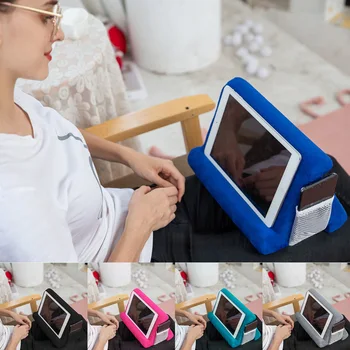 Besegad Fashion Soft Tablet Mobile Phone Book E-reader Cushion Pillow Stand Holder with Side Mesh Pocket for Home Apartment
Besegad Fashion Soft Tablet Mobile Phone Book E-reader Cushion Pillow Stand Holder with Side Mesh Pocket for Home Apartment
