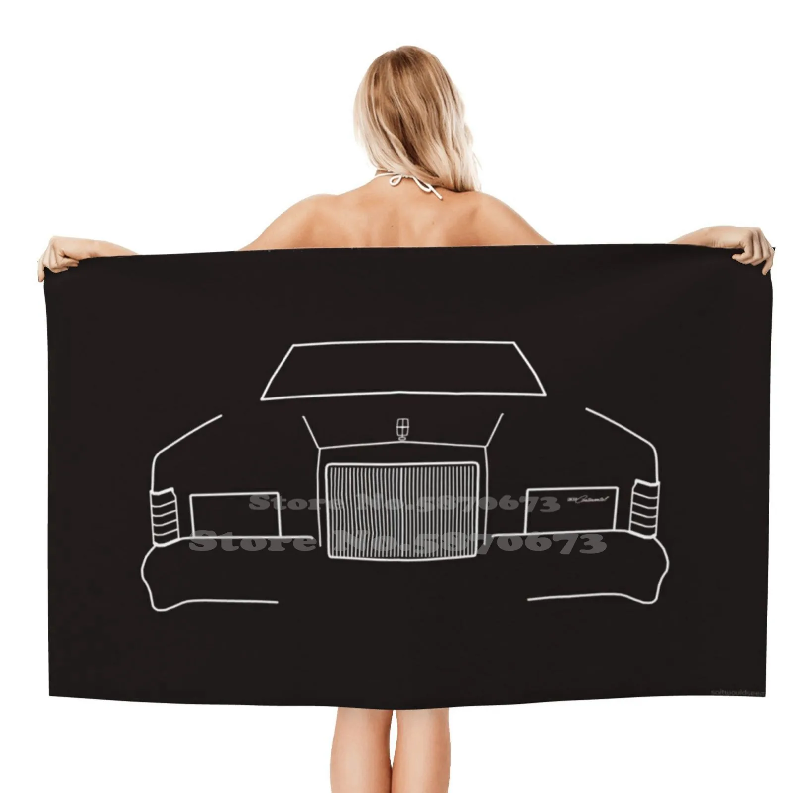 

1979, винтажное мягкое полотенце для душа Lincoln Continental contour Graphic (белый), индивидуальное, роскошное, классическое