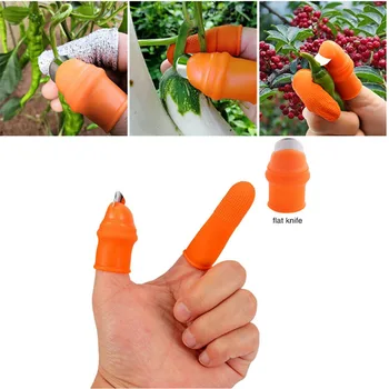 New Silicone Thumb Cutter Vegetables Tomato Fruit Picker Separator Finger Sharp Blade Hand Cutting Gardening Tools
New Silicone Thumb Cutter Vegetables Tomato Fruit Picker Separator Finger Sharp Blade Hand Cutting Gardening Tools