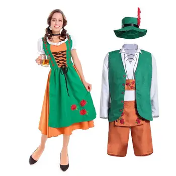 Dancing Stage Costumes German Oktoberfest Clothing Men Women Couples Beer Restaurant Beer Waiter Clothing Sportswear
Dancing Stage Costumes German Oktoberfest Clothing Men Women Couples Beer Restaurant Beer Waiter Clothing Sportswear