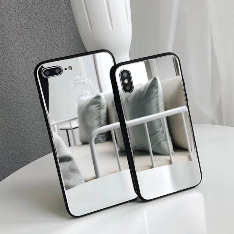 Luxury Clear Makeup Mirror Phone Case for iPhone 8 7 6 6S Plus Hard Tempered Glass Back Cover For iphone X XS MAX XR Woman Cases
Luxury Clear Makeup Mirror Phone Case for iPhone 8 7 6 6S Plus Hard Tempered Glass Back Cover For iphone X XS MAX XR Woman Cases