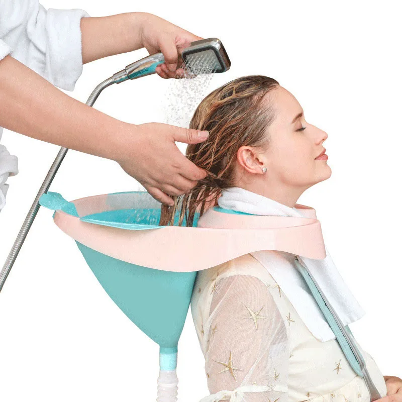 Comfortable Shampoo Tool for Maternity Portable Foldable Sink with Hose Easy Washing Hair | Дом и сад