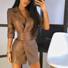 Autumn Winter 2021New Solid-color Pu-leather Suit Collar Mid-long-sleeved Women's Leather Jacket with Belt Casual Faux Fur Coat
Autumn Winter 2021New Solid-color Pu-leather Suit Collar Mid-long-sleeved Women's Leather Jacket with Belt Casual Faux Fur Coat