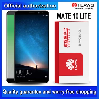 

10PCS/LOT free DHL EMS 5.9'' Display with Frame Replacement for Huawei Mate 10 Lite LCD Touch Screen Digitizer Nova 2i RNE-L21