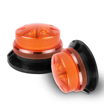 Warning Light Car Ceiling Traffic Safety Flashing 9-30V LED Rotating Round Yellow Strobe Engineering School Bus Warning Light