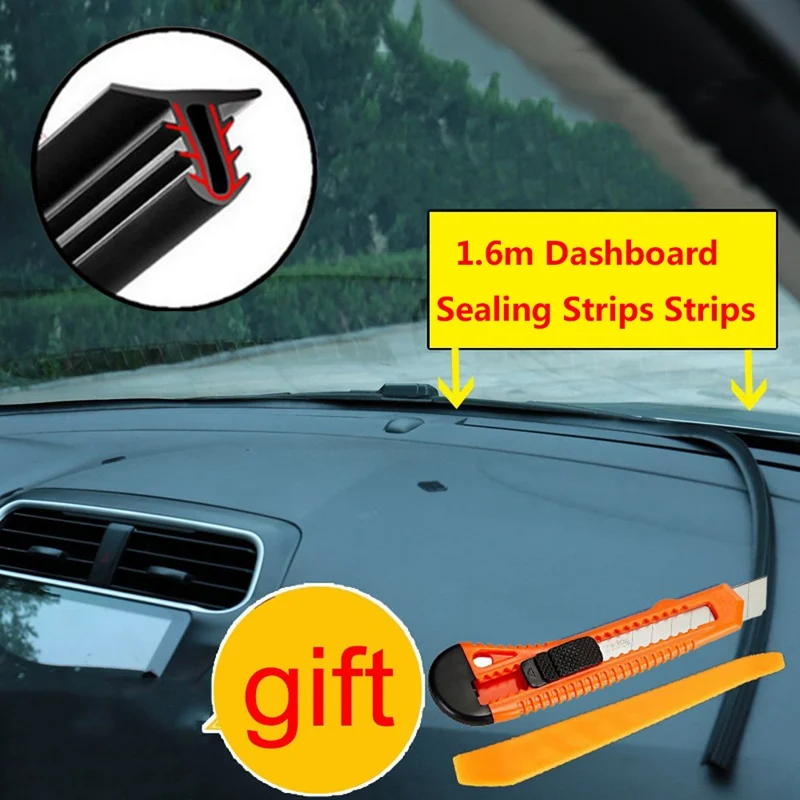 1.6m Car Rubber Sound Seal Strip Universal Windshield Dashboard Soundproof Rubber Seal Strip Auto Sealing Car Panel Seal
1.6m Car Rubber Sound Seal Strip Universal Windshield Dashboard Soundproof Rubber Seal Strip Auto Sealing Car Panel Seal