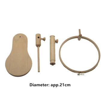 21cm Round Wooden Embroidery Hoop Frame Stand Rack Holder Cross-stitch Rotatable Adjustable Craft DIY Tools Sewing Accessories
21cm Round Wooden Embroidery Hoop Frame Stand Rack Holder Cross-stitch Rotatable Adjustable Craft DIY Tools Sewing Accessories