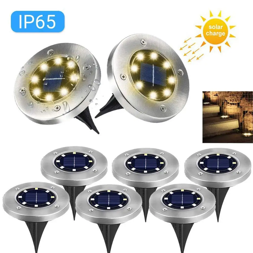 4/8/10 LEDs Solar Power Buried Light Under Ground Lamp Outdoor Path Garden Decking In-Ground Disk Lights Waterproof
4/8/10 LEDs Solar Power Buried Light Under Ground Lamp Outdoor Path Garden Decking In-Ground Disk Lights Waterproof