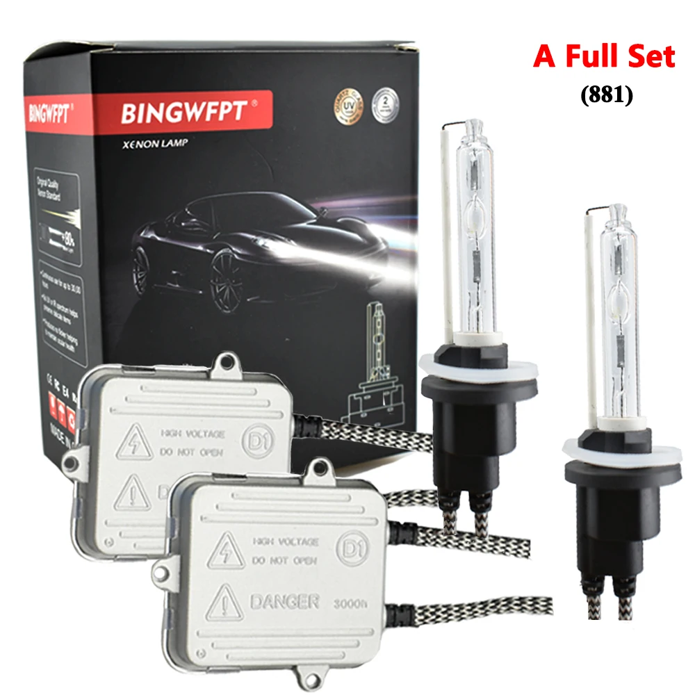 

H1 H3 H7 H8 H9 H11 880 881 9005 9006 9012 55W HID Xenon Kit AC Ballast Bulb 4300K 5000K 6000K Car Light Headlight Headlamp