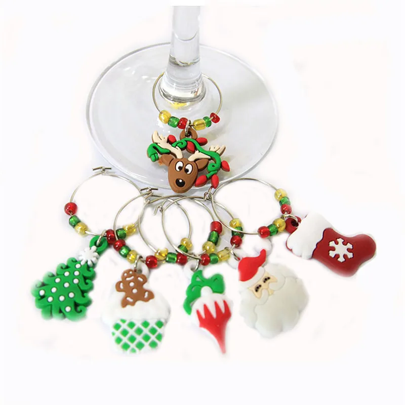Wine Cup Ring For Christmas Party Table Decoration Gift Wedding Wine Cups Markers Goblets Tags 6 Pcs/Set
Wine Cup Ring For Christmas Party Table Decoration Gift Wedding Wine Cups Markers Goblets Tags 6 Pcs/Set