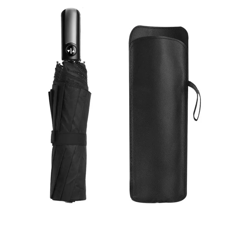 Windproof Travel Umbrella 10 Ribs Folding Umbrella with Teflon Coating Auto Open / Close Compact Umbrella with Gift Leather Case
Windproof Travel Umbrella 10 Ribs Folding Umbrella with Teflon Coating Auto Open / Close Compact Umbrella with Gift Leather Case