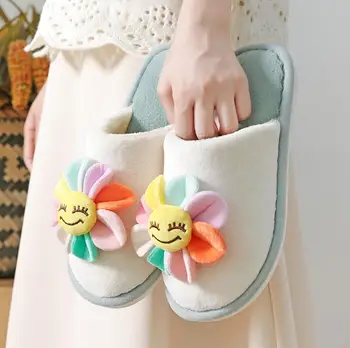 Women sunflower Home Slippers Winter Warm Shoes Woman Slip on Flats Slides Female casual Faux Fur Slippers indoor shoes mujer
Women sunflower Home Slippers Winter Warm Shoes Woman Slip on Flats Slides Female casual Faux Fur Slippers indoor shoes mujer