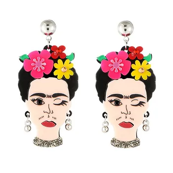 Statement Lady Head With Flowers Drop Earrings For Women Girls Vintage Mexico Figure Long Dangle Earrings FashionParty Jewelry
Statement Lady Head With Flowers Drop Earrings For Women Girls Vintage Mexico Figure Long Dangle Earrings FashionParty Jewelry