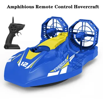 2.4G Amphibious Remote Control Boat With LED lights Dual Motor Double propeller waterproof Hovercraft RC Boat kids toys Gifts
2.4G Amphibious Remote Control Boat With LED lights Dual Motor Double propeller waterproof Hovercraft RC Boat kids toys Gifts
