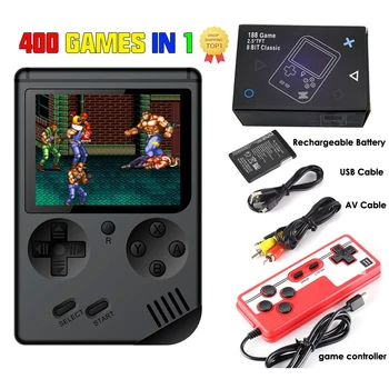 400 IN 1 Game Player Mini Handheld Portable Retro Console 8 Bit Built-in Gameboy 3.0 Inch Color LCD Screen Game Box
400 IN 1 Game Player Mini Handheld Portable Retro Console 8 Bit Built-in Gameboy 3.0 Inch Color LCD Screen Game Box