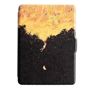 Printed Shockproof eBook Case Ultra-thin Case Leather Cover Flip eBook Protective Carrying Case For Kindle 958 KPW