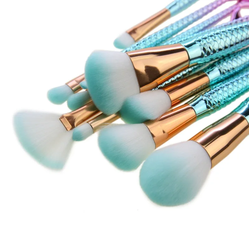 10pc Make Up Foundation Eyebrow Eyeliner Blush Brush Mermaid Makeup Brush Cosmetic Concealer Tool
10pc Make Up Foundation Eyebrow Eyeliner Blush Brush Mermaid Makeup Brush Cosmetic Concealer Tool