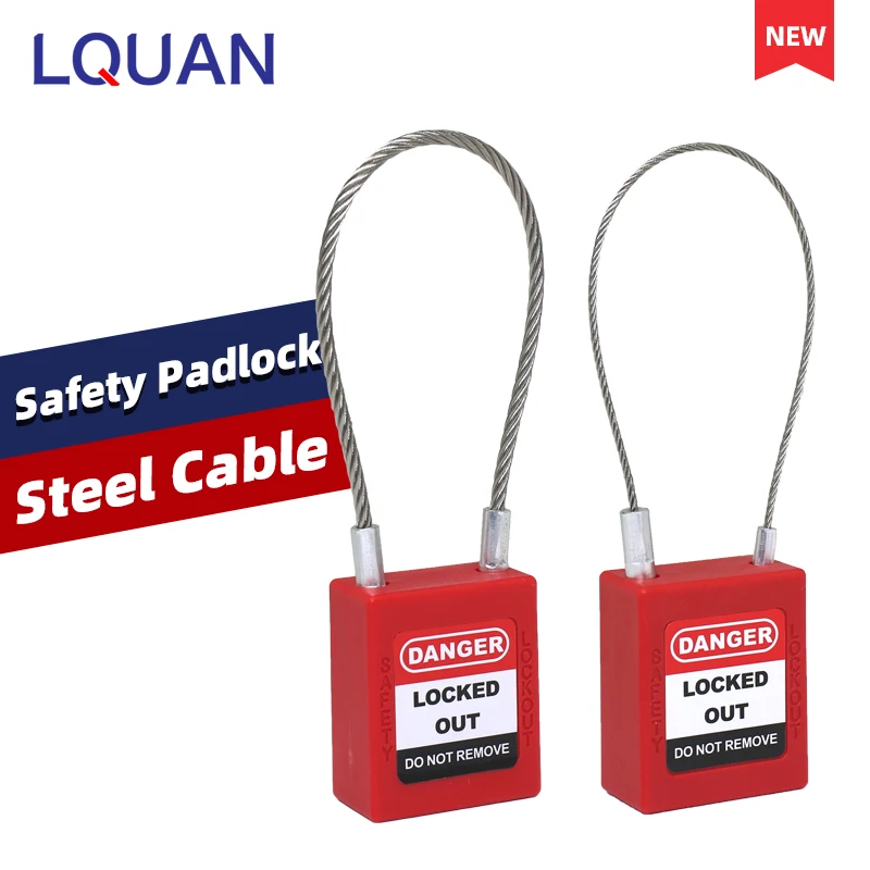 10 Colors 175mm OEM Stainless Steel Cable Safety Padlocks Keyed Alike for Industrial Equipment Lockout
10 Colors 175mm OEM Stainless Steel Cable Safety Padlocks Keyed Alike for Industrial Equipment Lockout
