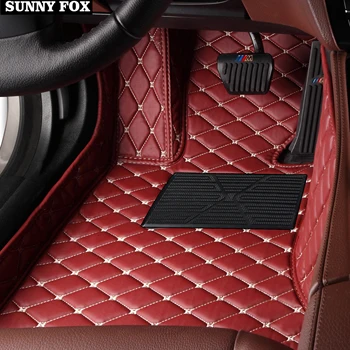 

SUNNY FOX car floor mats for Peugeot 206 207 2008 301 307 308sw 3008 408 508 all weather waterproof car styling liners