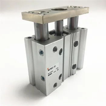 MGPM32-30 MGPM32-40 MGPM32-50 SMC compact guide cylinder Thin Three-axis cylinder with rod cylinder MGPM series