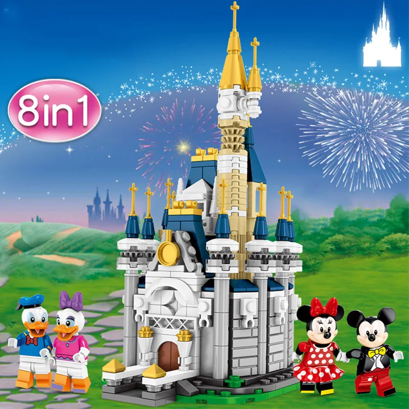 8in1 Legoinglys Friends Street view Bricks Disneying Castle Mickeys Mouses Donald Figures Building Block Bricks for kids gifts
8in1 Legoinglys Friends Street view Bricks Disneying Castle Mickeys Mouses Donald Figures Building Block Bricks for kids gifts