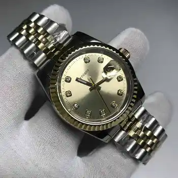 18K gold and silver watch 40mm size AAA Men Luxury Watch Date Automatic just Mechanical glide smooth second hand
18K gold and silver watch 40mm size AAA Men Luxury Watch Date Automatic just Mechanical glide smooth second hand